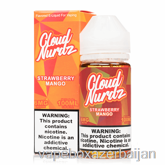 Vape Box Azerbaijan Strawberry Mango - Cloud Nurdz - 100mL 0mg